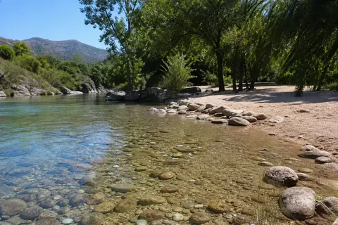 Agua clara del río Los Sauces