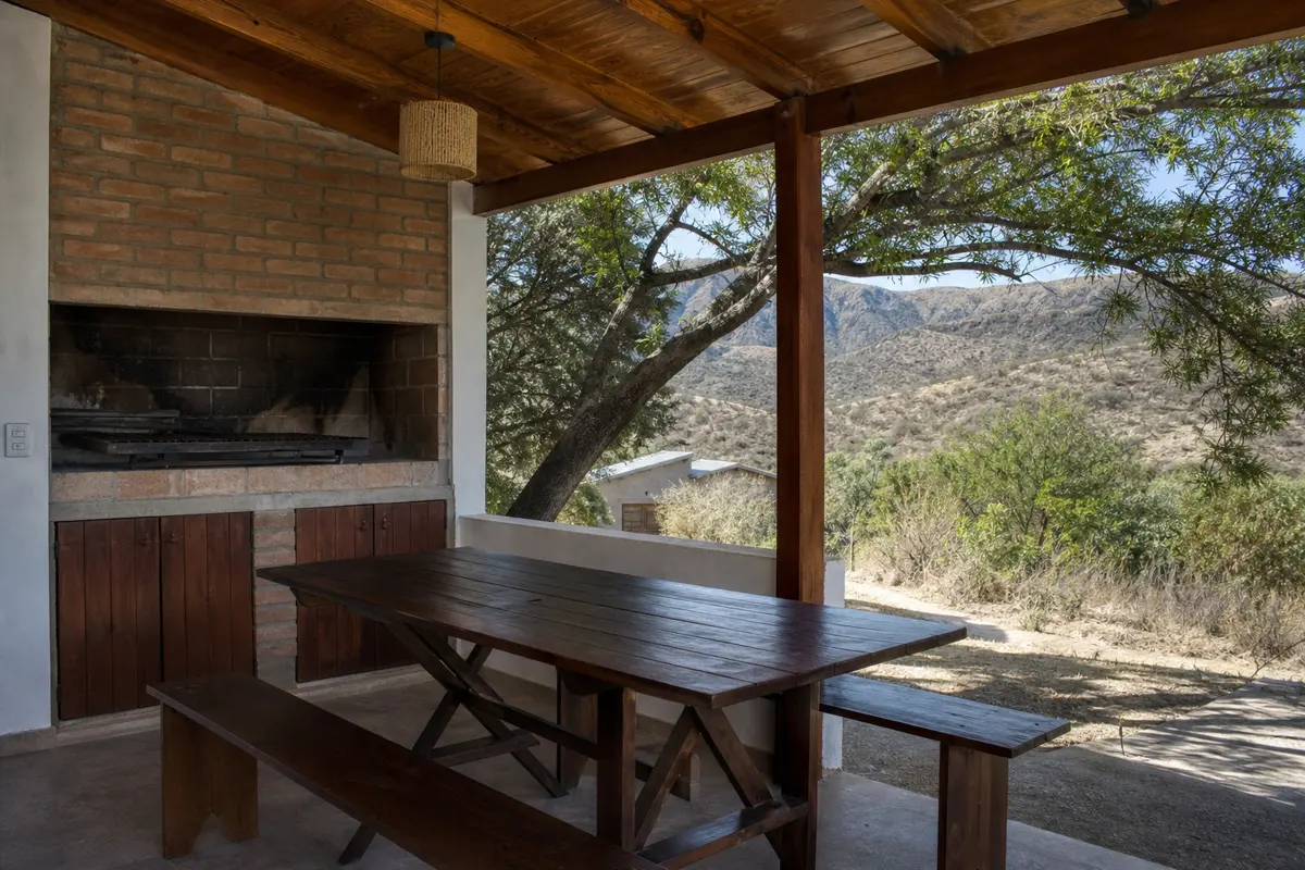 Parrilla en cabañas familiares de Traslasierra
